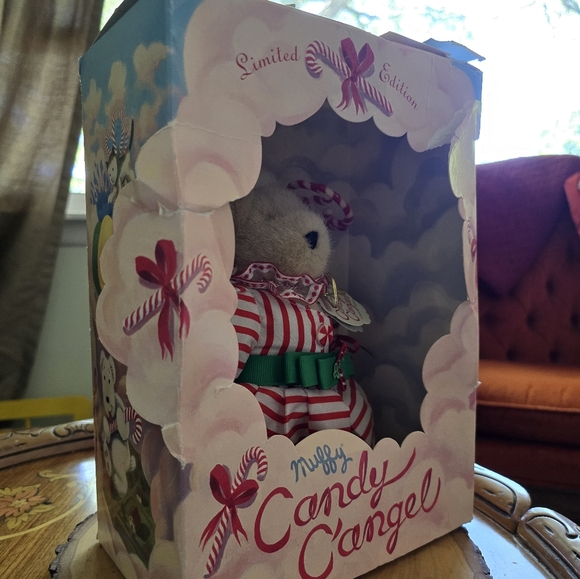 Vintage Muffy VanderBear Candy Cane Angel Holiday Limited Edition 1997 - Picture 2 of 6